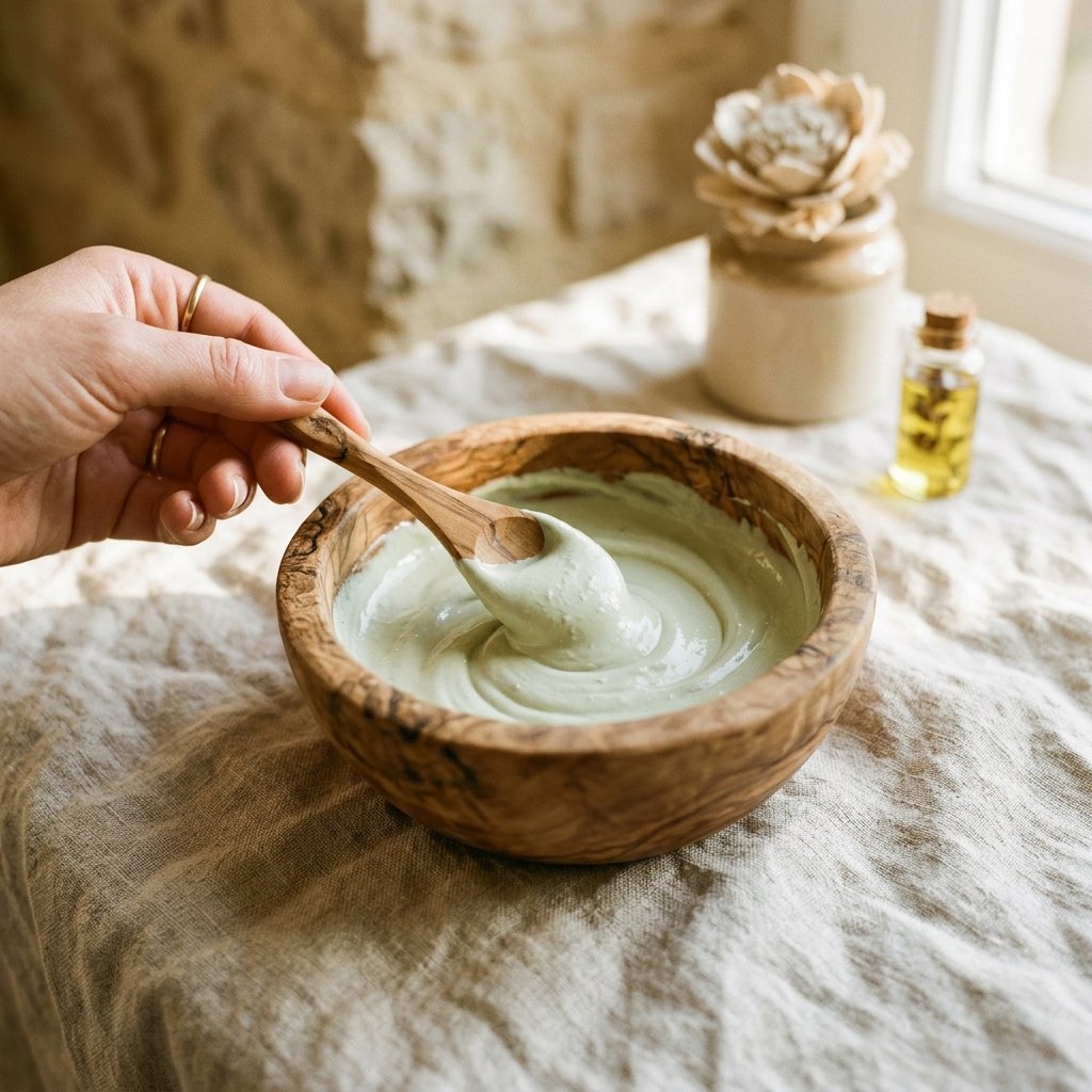 Mixing clay